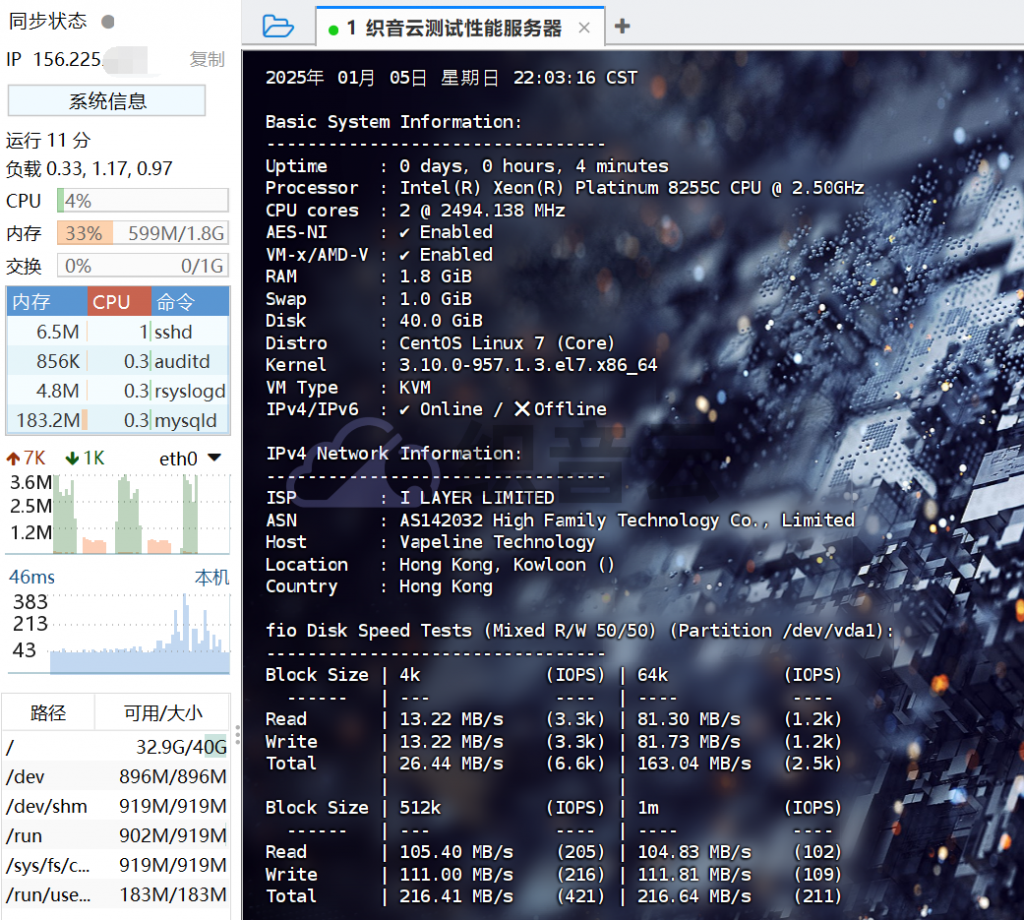 图片[3]-织音云上新香港Platinum 8358处理器性能怪兽，爆炸高配折后最低仅需32元/月，数据对标物理机-织音博客